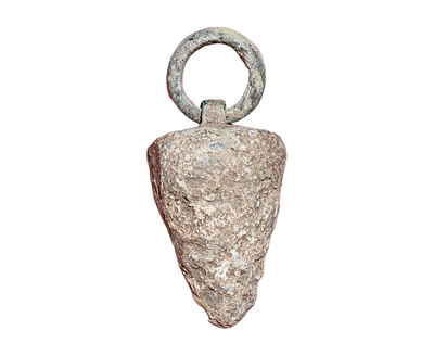 Medieval / Byzantine Lead Perpendicular or Weight. Size 65 mm. including bronze loop.