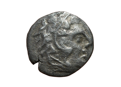 דרכמה כסף שהוטבע בשמו של אלכסנדר מוקדון (הגדול) ששלט בשנים 336-323 לפני הספירה. (בסביבות מאה 3 