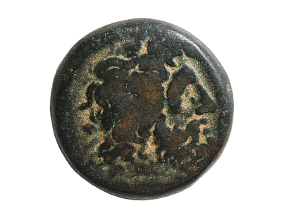 מלכי מצרים בתקופה ההלניסטית, תלמי השני (פילדלפוס) 285-246 לפני הספירה. ברונזה מטבעת אלכסנדריה. 