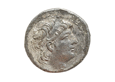 האימפריה הסלווקית, אנטיוכוס השמיני אפיפאנס (גריפוס), 121/0–97/6 לפנה״ס. טטרדרכמה כסף מטבעת 