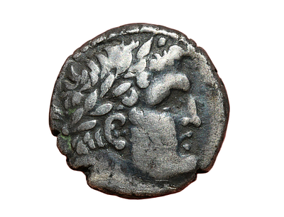 פיניקיה, שקל צורי, 126 לפני הספירה - 65 לספירה. מטבע כסף מתוארך POZ לשנת 51/2 לספירה. משקל 