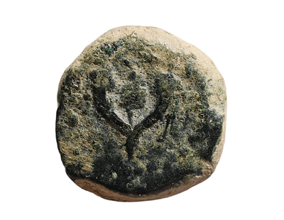 ממלכת יהודה, המכבים, אלכסנדר ינאי (יהונתן החשמונאי), 103-76 לפני הספירה. מטבע פרוטה מברונזה 