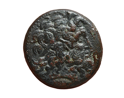 מלכי מצרים בתקופה ההלניסטית, תלמי השלישי (גומל החסד) 246-222 לפני הספירה. מטבע "אובול" ברונזה 