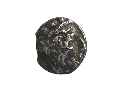 אימפריה פרסית אחמנית, מאה 4 לפני הספירה, דרכמה מצופה כסף - חיקוי מקומי לאתיקה אתונה. משקל 3.27 