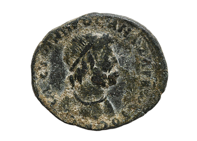 קיליקיה, אנזרבוס, מטבע עיר ברונזה, קיסר קומודוס 177-192 לספירה. משקל 7.69 גרם, קוטר 26 מ"מ. תיא 