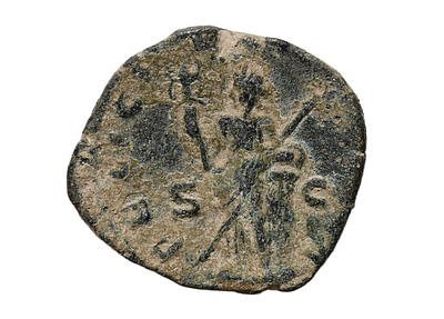 Volusian 251-253 AD. Sestertius Rome mint. Bronze coin. Weight 10.67 grams, Size 28 mm. Descrip 