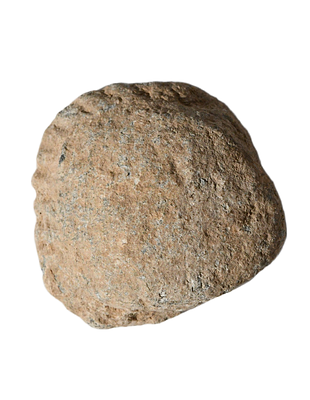 משקולת עופרת בצורת צדף (קונכיה), יוונית הלניסטית מאות 4-1 לפני הספירה. משקל 71.68 גרם, קוטר 33 מ"מ.