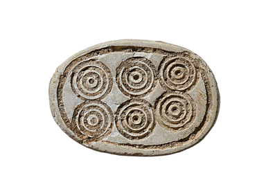 חותם חרפושית כנעני / מצרי תקופת ביניים השנייה / החיקסוס מאות 16-18 לפני הספירה. סטיאטיט, אורך 