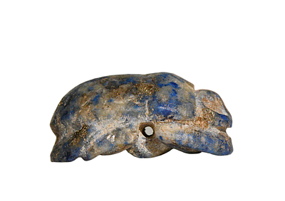 Egyptian Lapis Lazuli, Scarab Amulet 1 Millennium BC. Size 20 mm. Descriptions of the type : 