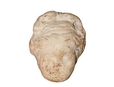 ראש שיש רומי של ונוס (אפרודיטה), מאות 1-3 לספירה. גודל 67 מ"מ. תיאור טיפוס הפריט :