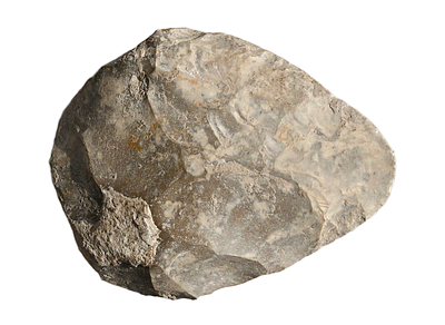 אבן יד מצור, תקופה הפלאוליתית (פרהיסטורית) בסביבות אלף 300 - 100 לפני הספירה. גודל 103 מ"מ. תיאו 