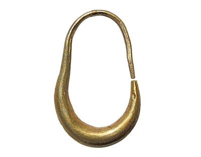 GOLD Earring (MEANS OF PAYMENT) Late Bronze Age 15-12 Century BC. Length 25 mm. Weight 3.40 grams. 