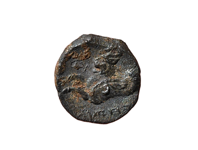 Yehud - Yehudah, HEZEKIAH third Obol Silver (AR) "YHD" coin 4 Century BC. Weight 0.25 grams 