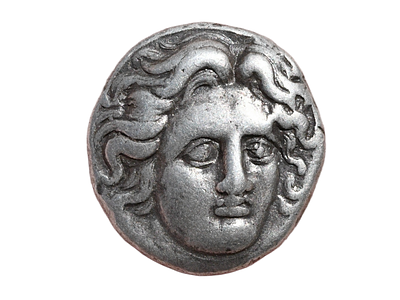 ISLANDS off CARIA, Rhodos. Rhodes. Circa 305-275 BC. AR Didrachm. Weight 6.62 grams, Length 18 mm. 