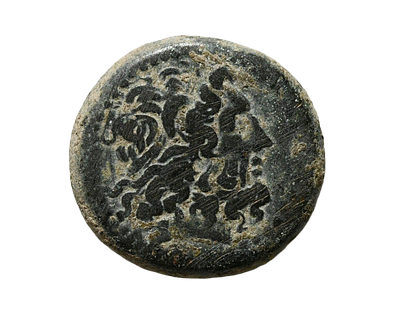 PTOLEMAIC KINGS of EGYPT. Ptolemy III Euergetes. 246-222 BC. &AElig; Hemiobol Alexandria mint (&AElig;) 
