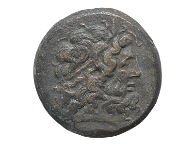PTOLEMAIC KINGS of EGYPT. Ptolemy IV Philopator. 222-205/4 BC. Tyre mint &AElig; Hemidrachm bronze 