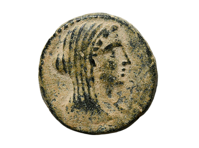 PTOLEMAIC Queen Berenike (Berenice) II Euergetis. PHOENICIA, Marathos. 221/0-152/1 BC. bronze 