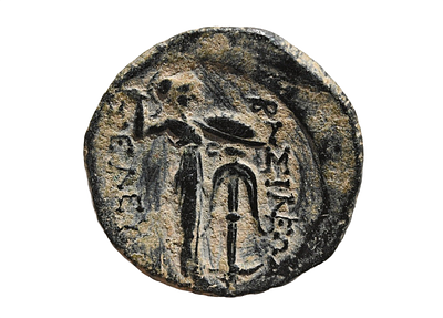 SELEUKID EMPIRE. Seleukos I Nikator 312-281 BC. Bronze (AE) coin. Weight 9.04 grams, Length 21 mm. 