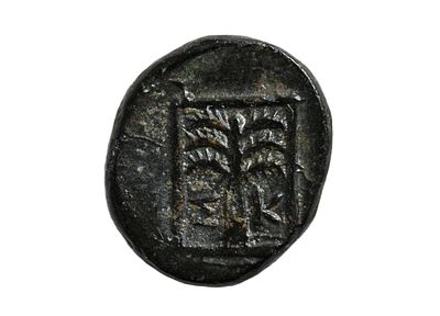 TROAS, Skepsis. 4th-3rd centuries BC. bronze coin. Weight 1.30 grams, Length 11 mm. Description 