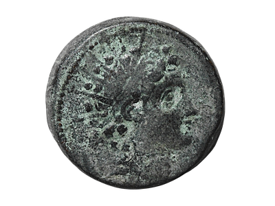 Seleukid Kings. Antiochos VI Dionysos. 144-142 BC. Bronze (&AElig;) coin. Weight 10.06 grams, Length 