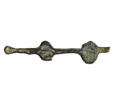 Judaea. Remains of a casting Flan line - part of the coin manufacturing process. Weight 2.05 