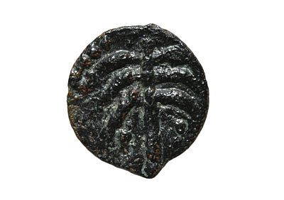 Interesting Small / Minima Bronze Coin, Presumably Roman Period 1 - 2 Cen. AD. Weight 0.59 Size 