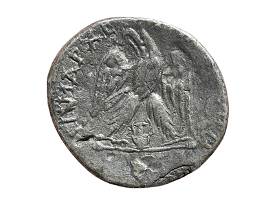 JUDAEA, Aelia Capitolina (Jerusalem). Macrinus. 217-218 AD. Silver Tetradrachm Coin. Weight 