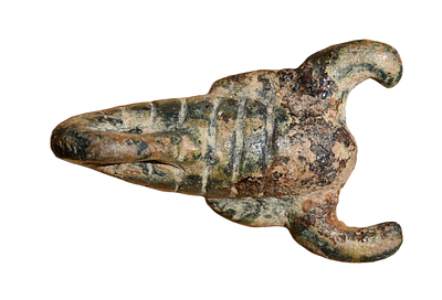 Bronze Commercial Scale Scorpion Weight of 14 - 9 Century BC. Weight 11.65 gram, Size 30 mm. Des 