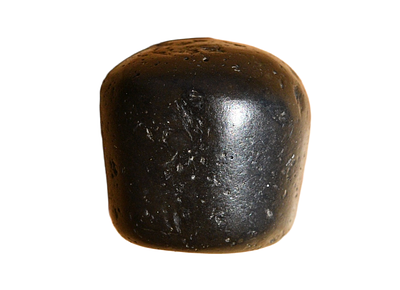 HEMATITE stone Commercial Scale Weight of 12-9 Century BC. Weight 7.31 gram, Size 17 mm. Descrip 