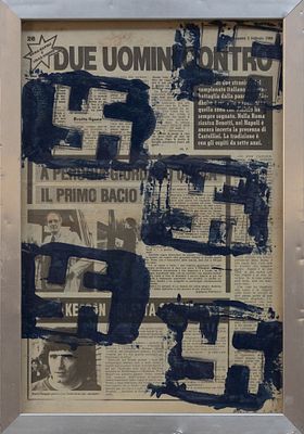 FRANCO ANGELI Senza titolo, 1980 - FRANCO ANGELI 1935-1988 Senza titolo, 1980 Smalto su foglio di 