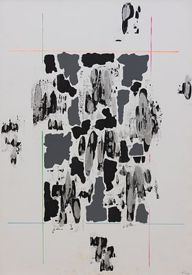 ENNIO FINZI Senza titolo, anni '80 - ENNIO FINZI 1931 Senza titolo, anni '80 Tecnica mista su 