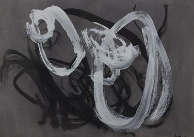 IDEO PANTALEONI Senza titolo, 1963 - IDEO PANTALEONI 1904-1993 Senza titolo, 1963 Tecnica mista su 