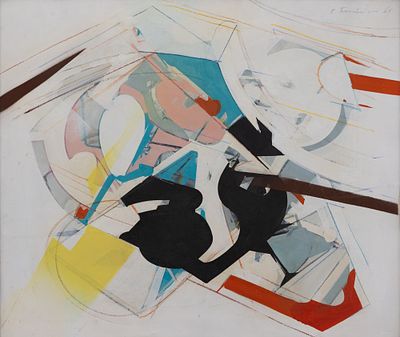 EDOARDO FRANCESCHINI Senza titolo, 1969 - EDOARDO FRANCESCHINI 1928-2006 Senza titolo, 1969 Olio 