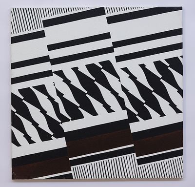 ENRICO SIRELLO Murale, 1975 - ENRICO SIRELLO 1930-2012 Murale, 1975 Acrilico su tela cm. 80x80 