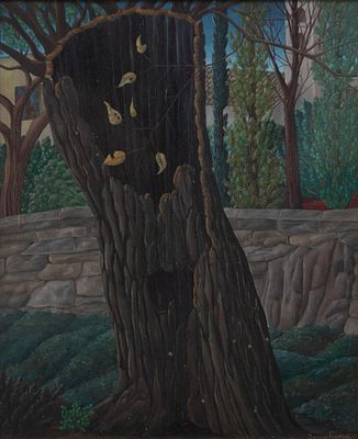 SERGE FIORIO Senza titolo - SERGE FIORIO 1911-2011 Senza titolo Olio su tela cm. 60x50 Firma al 