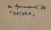 MIMMO GERMANA' Natura, 1984 - MIMMO GERMANA' 
1944-1992 
Natura, 1984 
Olio su tela 
cm. 50x80 Image - 1