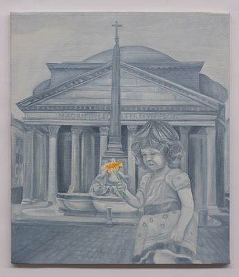 GIAN MARCO MONTESANO La piccola fioraia del Pantheon, 2020 - GIAN MARCO MONTESANO 1949 La piccola 