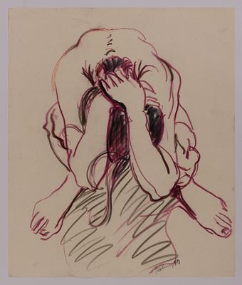 NORBERT TADEUSZ Senza titolo, 1990 - NORBERT TADEUSZ 1940-2011 Senza titolo, 1990 Tecnica mista su 