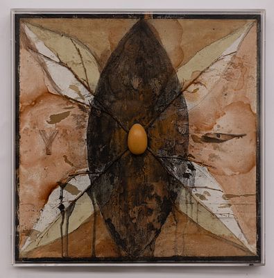 BRUNO CECCOBELLI Occhi notturni, 1991 - BRUNO CECCOBELLI 1952 Occhi notturni, 1991 Tecnica mista 