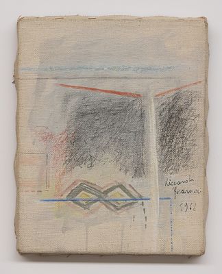 RICCARDO GUARNERI Composizione, 1962 - RICCARDO GUARNERI 1933 Composizione, 1962 Tecnica mista su 