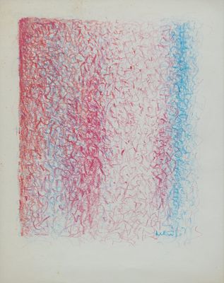 MARIO DELUIGI Senza titolo - MARIO DELUIGI 1901-1978 Senza titolo Matite grasse su carta cm. 24 