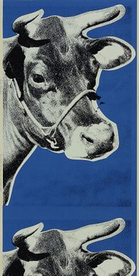 ANDY WARHOL Blue Cow, 1976 - ANDY WARHOL 1928-1987 Blue Cow, 1976 Serigrafia su carta cm. 149,4x75 