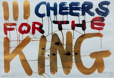 GILBERT &amp; GEORGE III Cheers for the King, 2023 - GILBERT &amp; GEORGE XX-XI III Cheers for the 