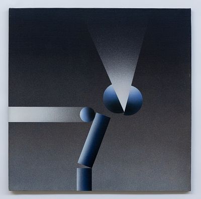 JULIO LE PARC Modulation 972, 1987 - JULIO LE PARC 1928 Modulation 972, 1987 Acrilico su tela cm. 