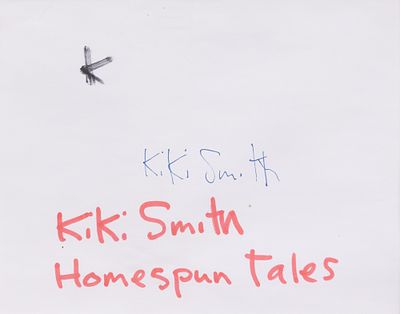 KIKI SMITH Homespun tales - KIKI SMITH 1954 Homespun tales Tecnica mista su carta cm. 16x19 Firma 