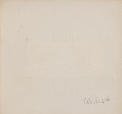 GUNTHER UECKER Nagel feld, 1966 - GUNTHER UECKER 1930-2025 Nagel feld, 1966 Rilievo su cartoncino 