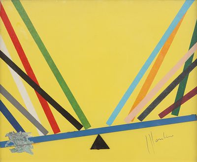 ALDO MONDINO Senza titolo, 1973 - ALDO MONDINO 1938-2005 Senza titolo, 1973 Tecnica mista su 