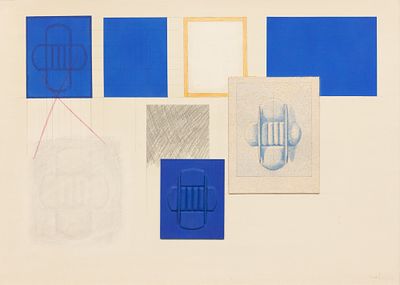 AGOSTINO BONALUMI Progetto, 1967 - AGOSTINO BONALUMI 1935-2013 Progetto, 1967 Tecnica mista 