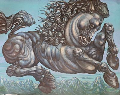 Levon Aslanyan(Armenian, b. 1964), "Horse", oil on canvas, signed l. l., 80 x 100 cm. 
Prices 