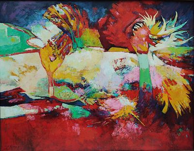 Minas Zakaryan(Armenian, b. 1955), "Fairy Tale", oil on canvas, signed l. l., 75 x 95,5 